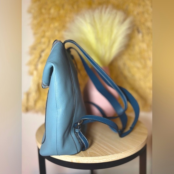 Loewe💎RARE Dumbo Disney Capsule Collection Leather Goya Backpack💎Blue✨LIKE NEW - Picture 10 of 16